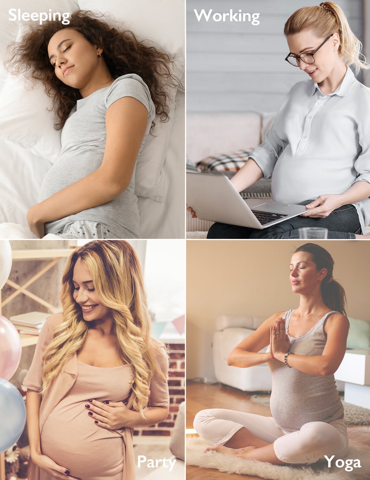 Ergonest Maternity Belly Band & High Waist Pregnancy Underwear & Pregnancy Wedge Pillows Bundle